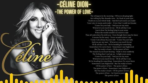 celine dion song lyrics